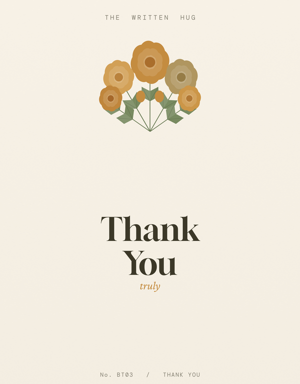 Thank You (Botanical) front