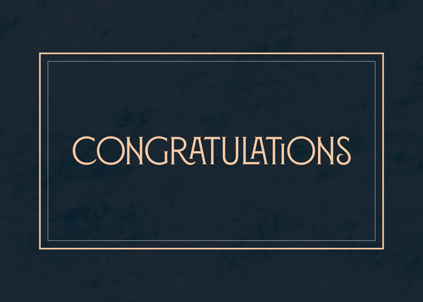 Classy Congratulations front