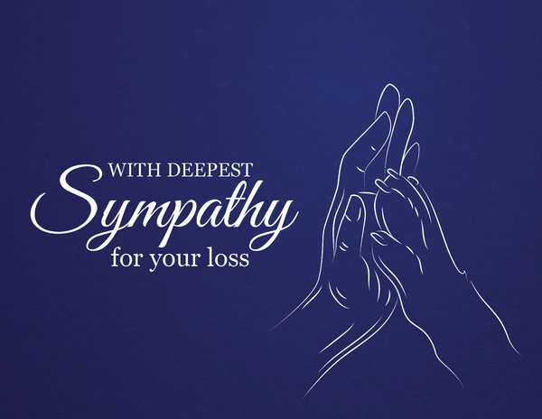 With Deepest Sympathy For Your Loss front