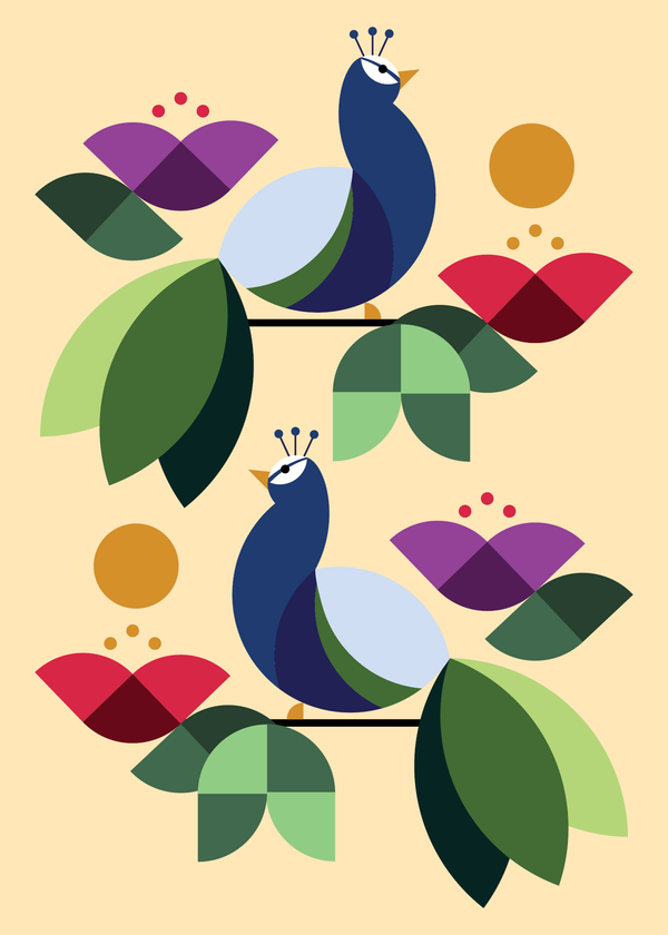 Geometric Peacocks front