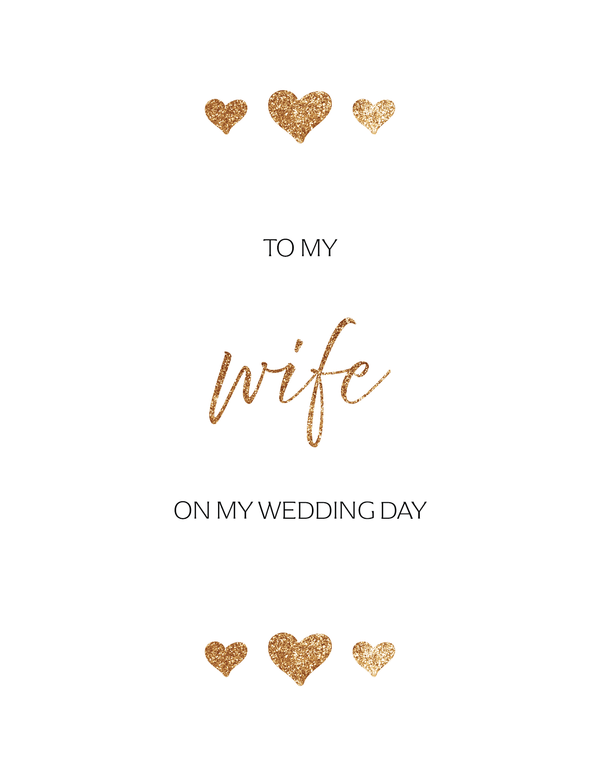 To My Wife front