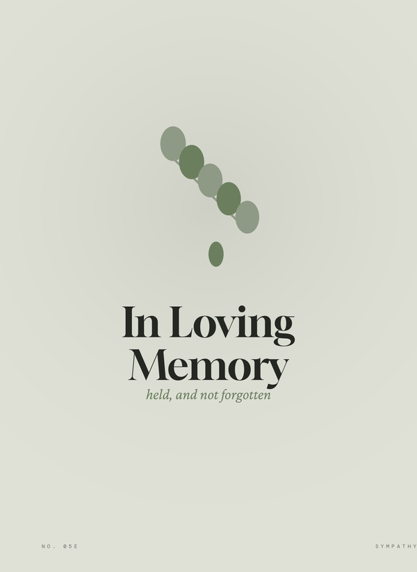 In Loving Memory (Write Your Own) front