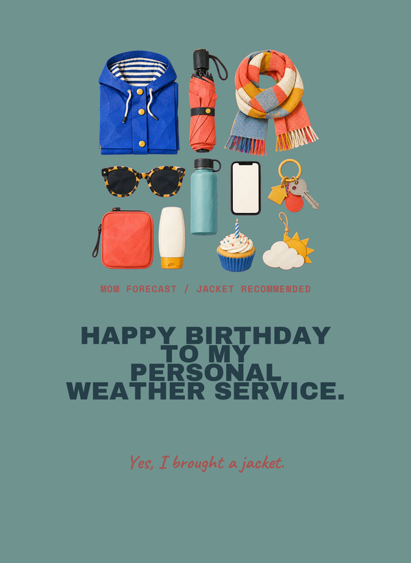 Happy Birthday to My Personal Weather Service. front