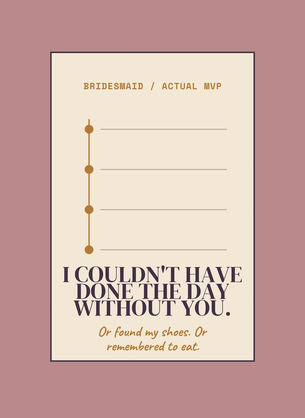 I Couldn't Have Done the Day Without You. front