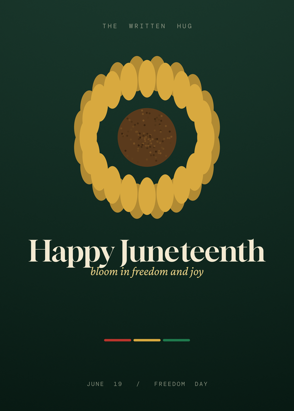 Happy Juneteenth (Sunflower) front