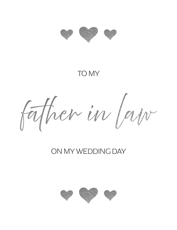 To My Father in Law front