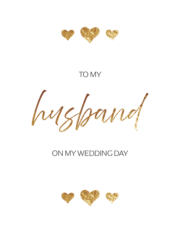 To My Husband front