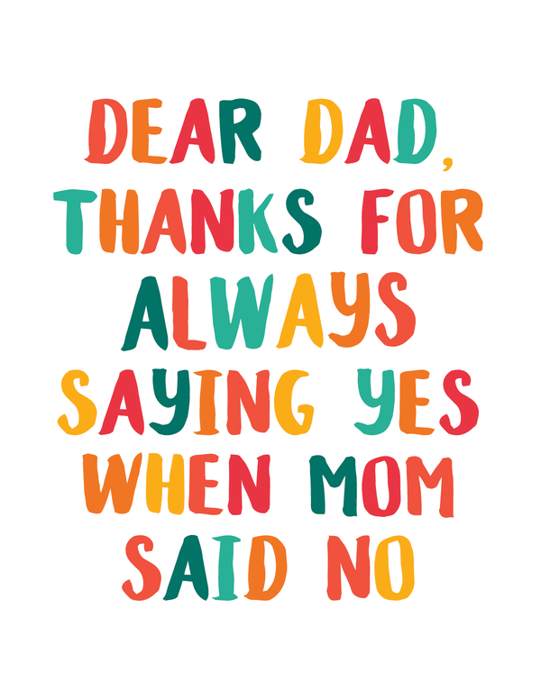 Dear Dad... front
