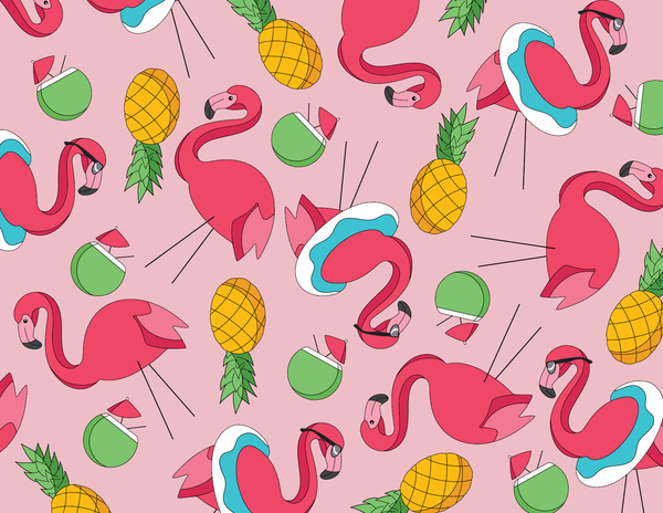 Let's Flamingle by the Pool front