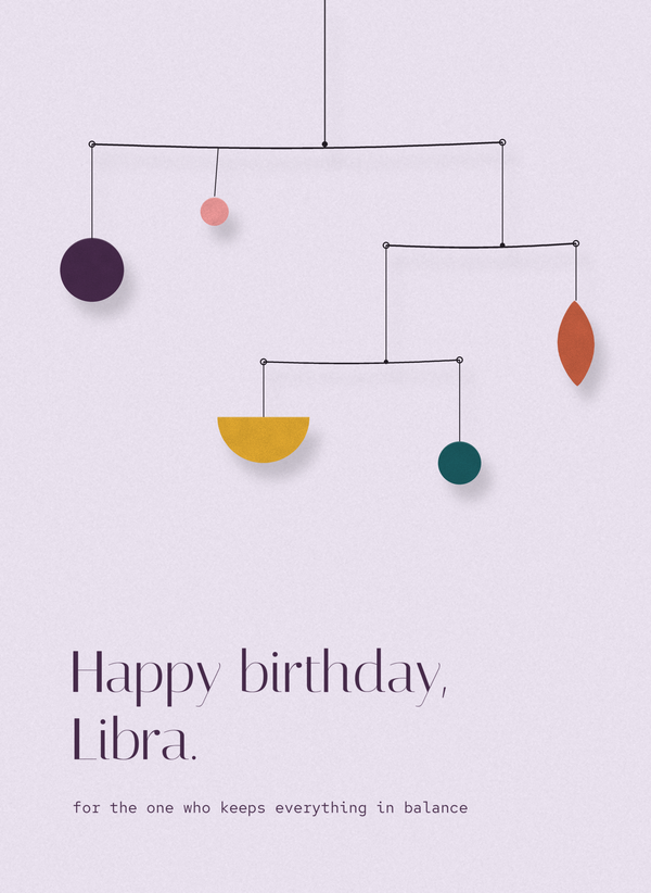 Happy Birthday, Libra (Hanging Mobile) front