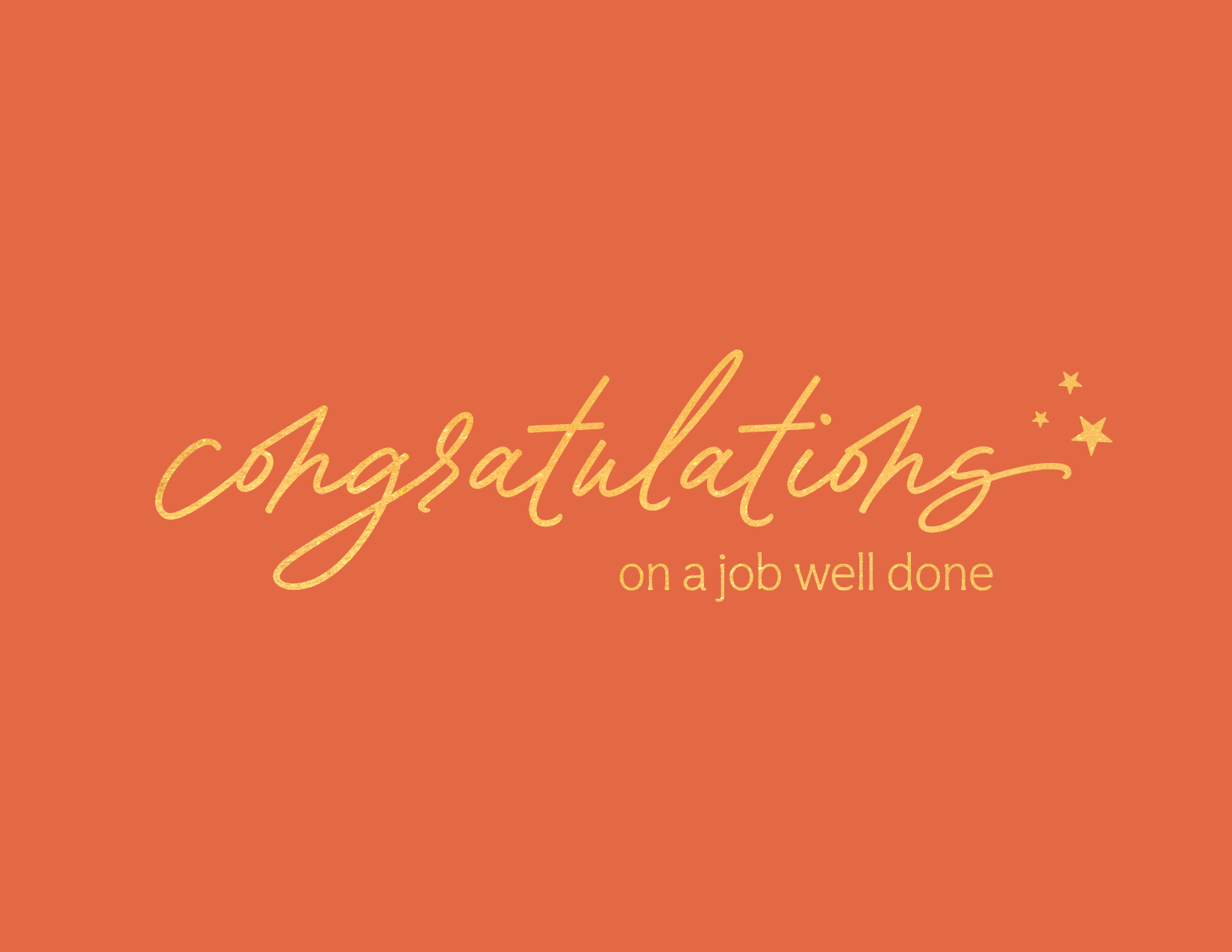 Job Well Done