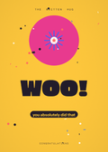 Woo congratulations card from The Written Hug