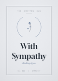 With Sympathy card from The Written Hug