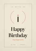 Happy Birthday card from The Written Hug