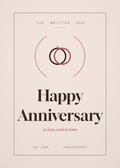 Happy Anniversary card from The Written Hug