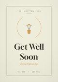 Get Well Soon card from The Written Hug