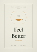 Feel Better card from The Written Hug