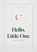Hello Little One new baby card from The Written Hug