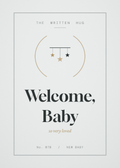 Welcome Baby new baby card from The Written Hug