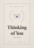 Thinking of You card from The Written Hug