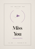 Miss You card from The Written Hug