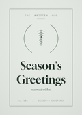 Season's Greetings card from The Written Hug