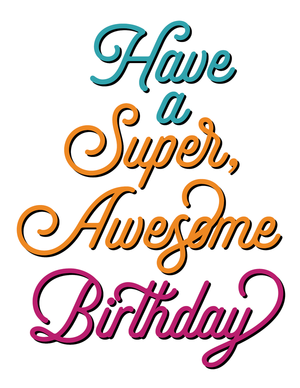Curlicue Birthday front