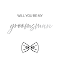 Will You Be My Groomsman