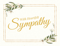 With Heartfelt Sympathy card