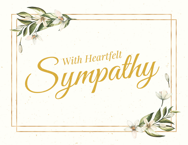 With Heartfelt Sympathy front