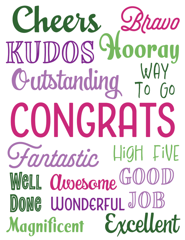 Nothing but Congrats front