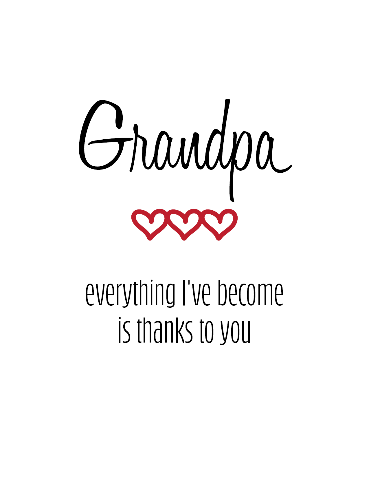 Grandpa, Thanks to You