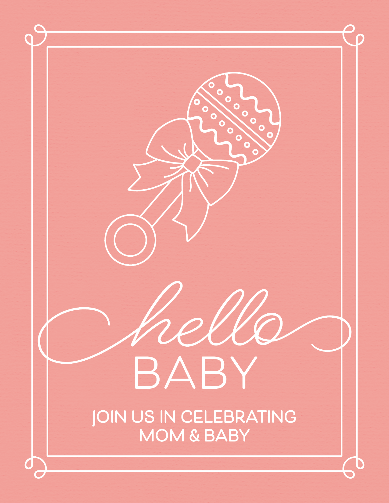 Baby Rattle - Pink