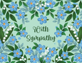With Sympathy Forget Me Nots