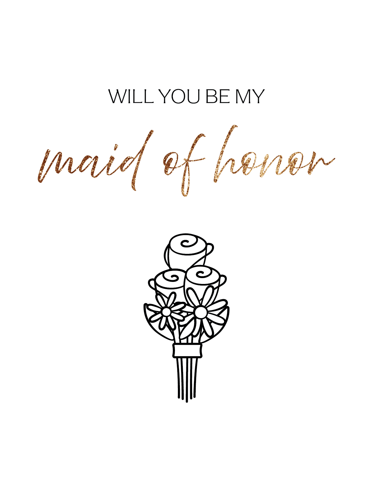 Will You Be My Maid of Honor