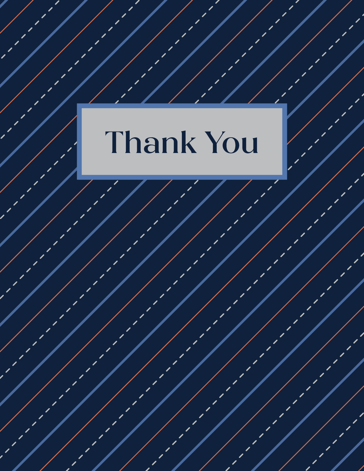 Pinstripe Thank You