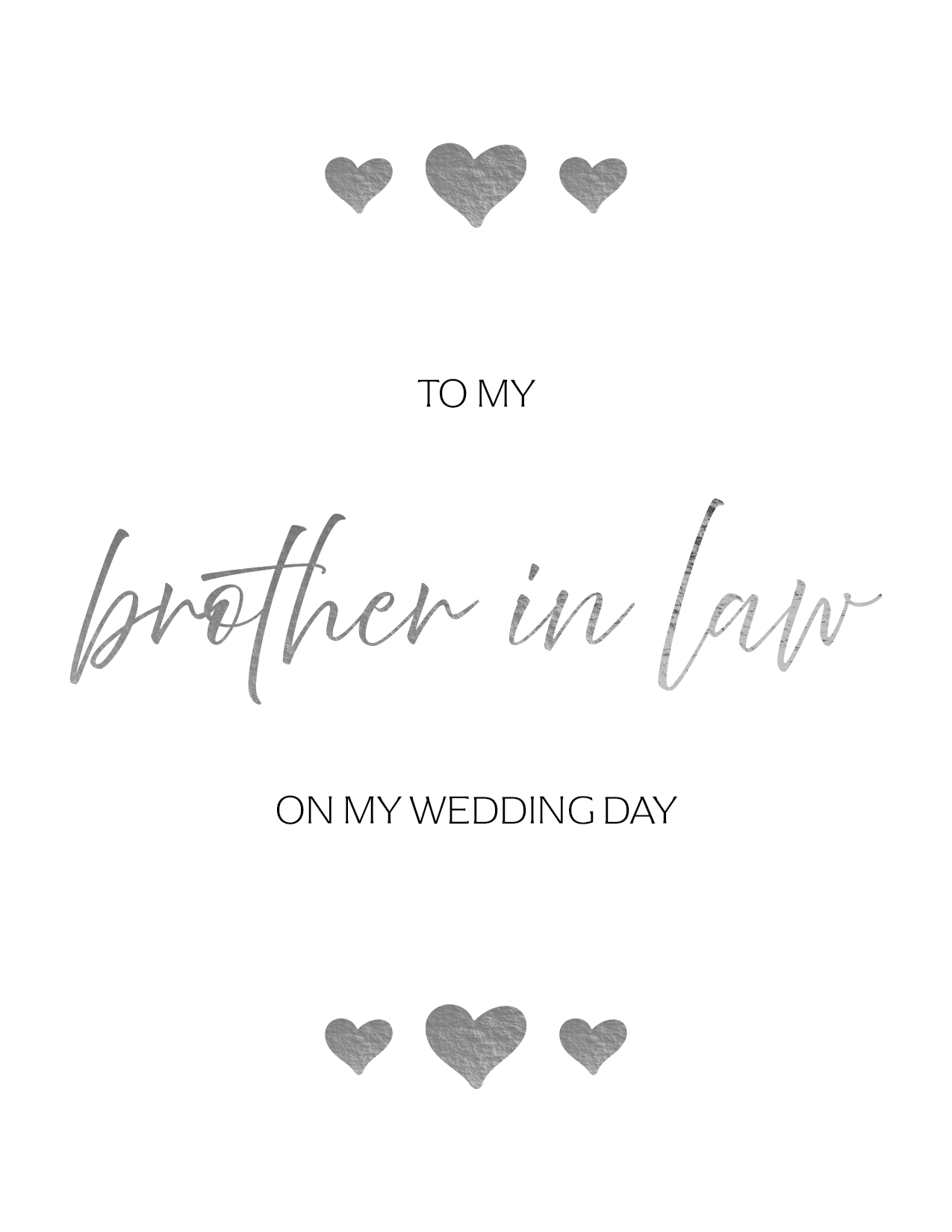 To My Brother in Law