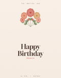 Happy Birthday botanical card by The Written Hug