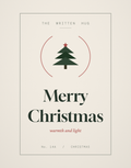 Merry Christmas minimalist card by The Written Hug