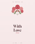 With Love botanical card by The Written Hug