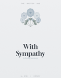 With Sympathy botanical card by The Written Hug