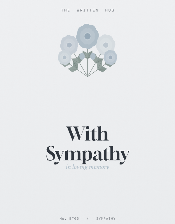 With Sympathy (Botanical) front