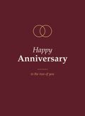 Happy Anniversary folded 5x7 card front