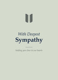 Sympathy folded 5x7 card front