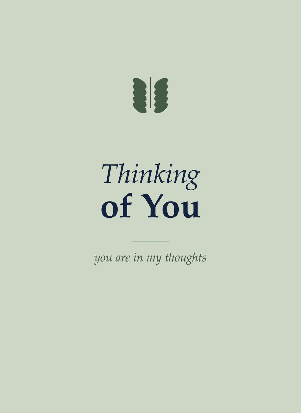Thinking of You folded 5x7 card front