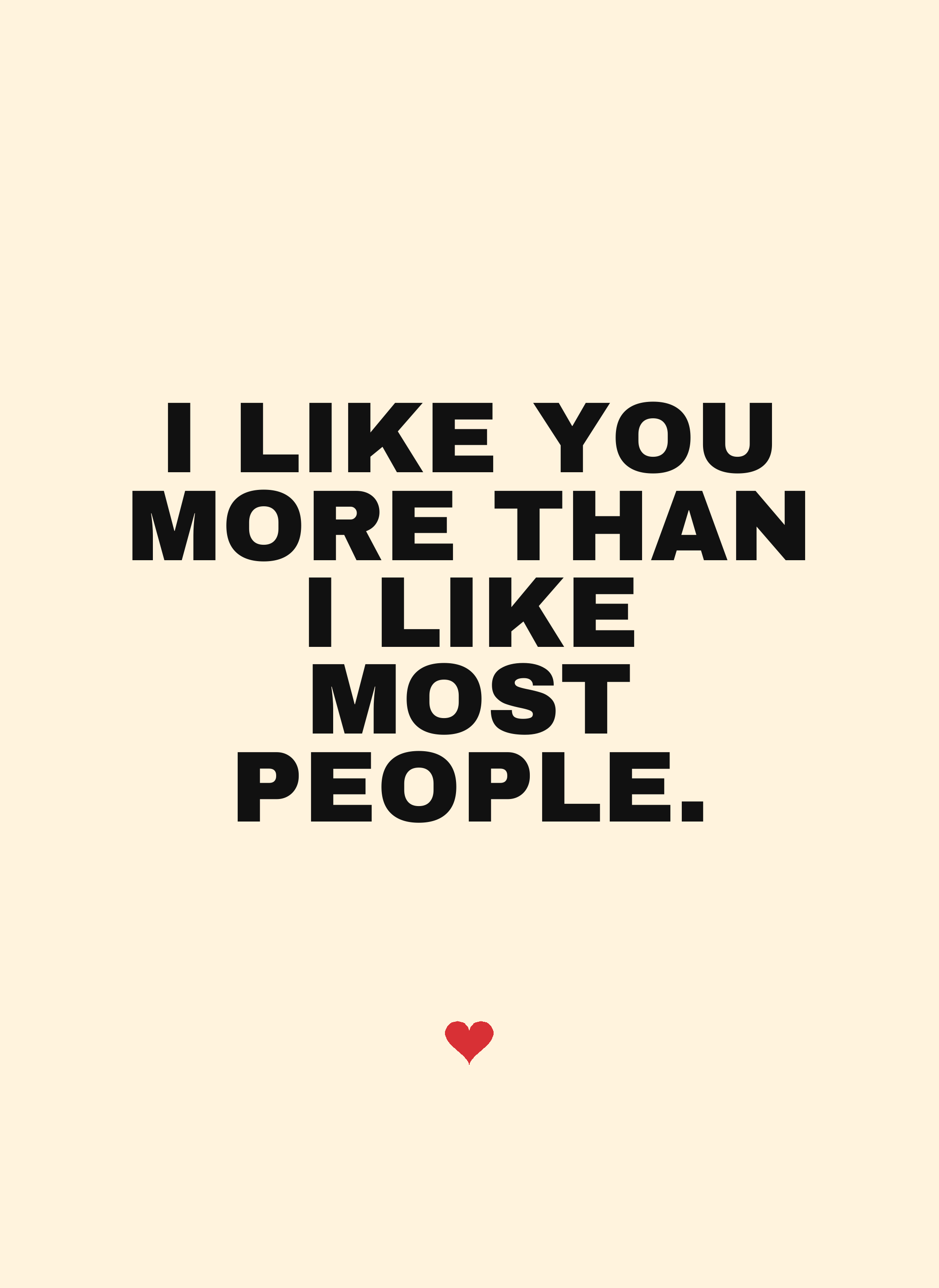 TWH-CD04 I Like You More Than Most People