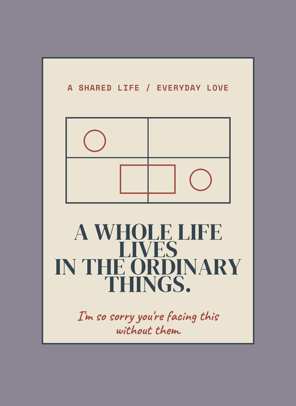 A Whole Life Lives in the Ordinary Things. front