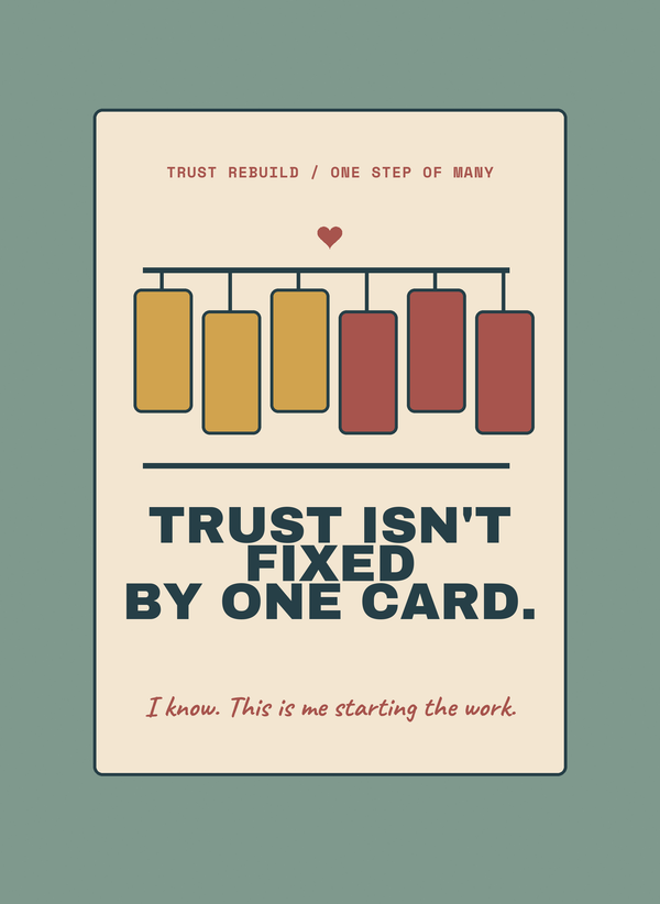 Trust Isn't Fixed by One Card. front
