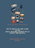 We've Been on the Same Team Since Before Either of Us Knew the Rules. greeting card front