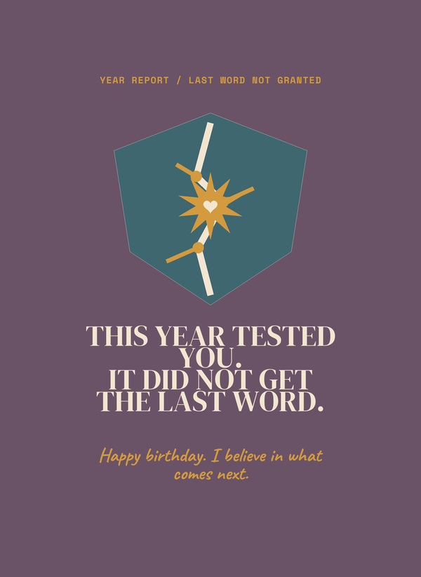 This Year Tested You. It Did Not Get the Last Word. front